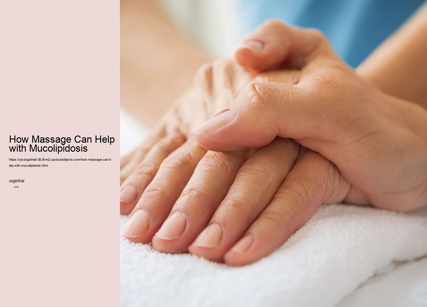 How Massage Can Help with Mucolipidosis