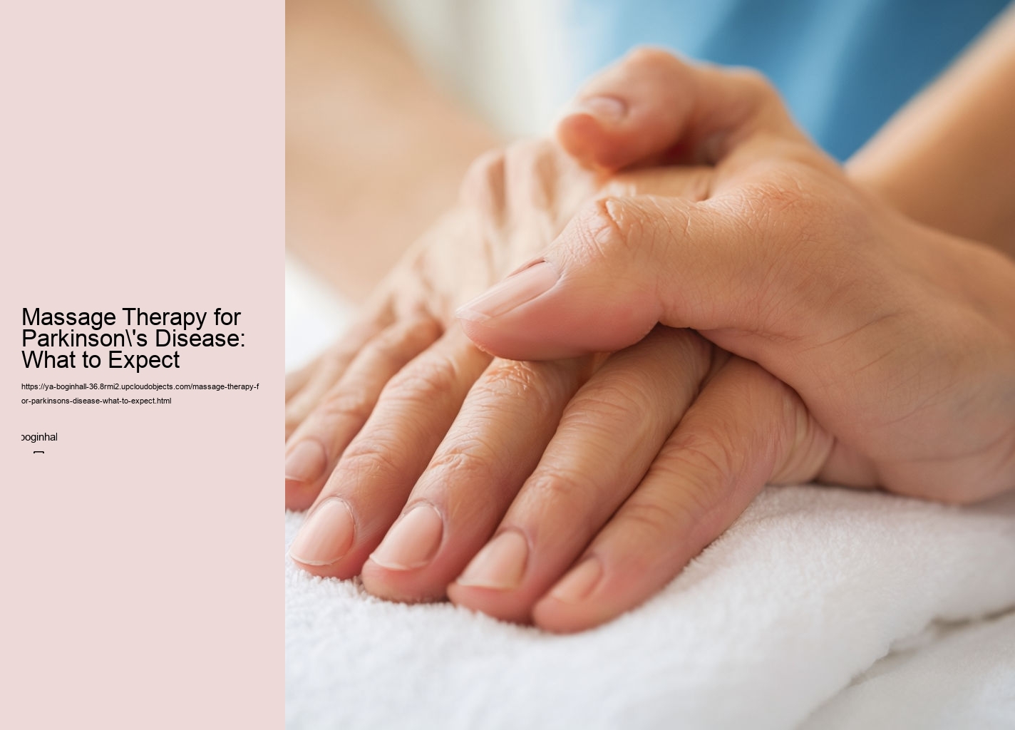 Massage Therapy for Parkinson's Disease: What to Expect