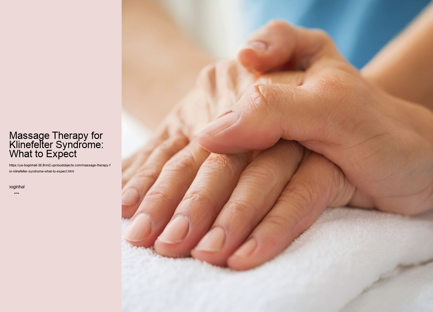 Massage Therapy for Klinefelter Syndrome: What to Expect