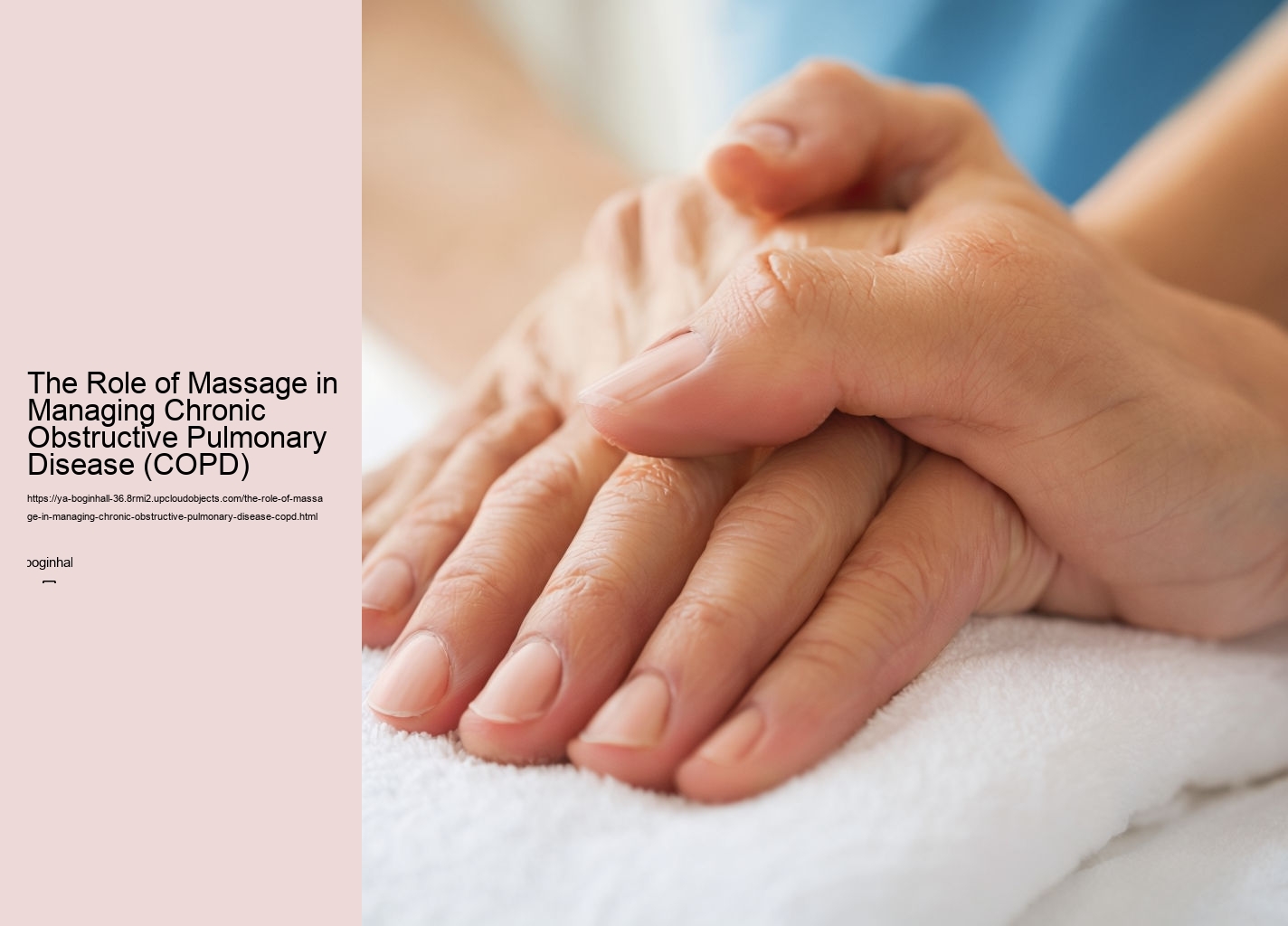 The Role of Massage in Managing Chronic Obstructive Pulmonary Disease (COPD)